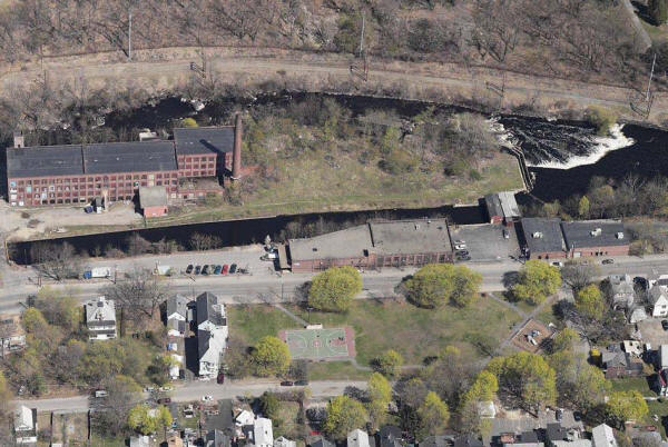 Aerial View - Wamesit Falls dam and Waterhead Mills